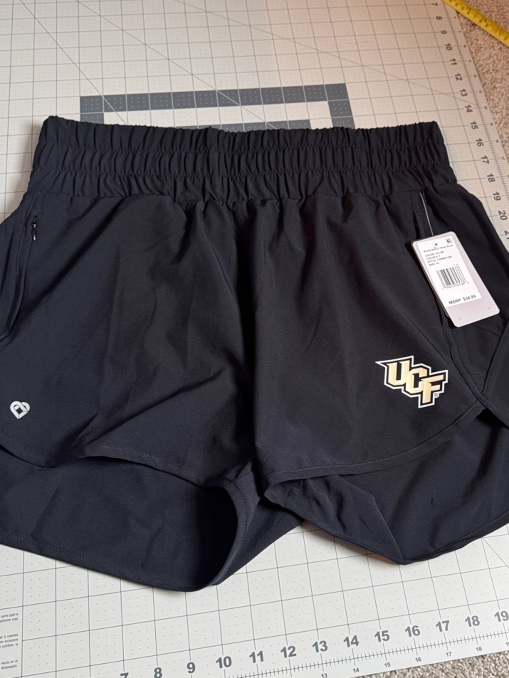 Colosseum Black UCF Women's Athletic Shorts